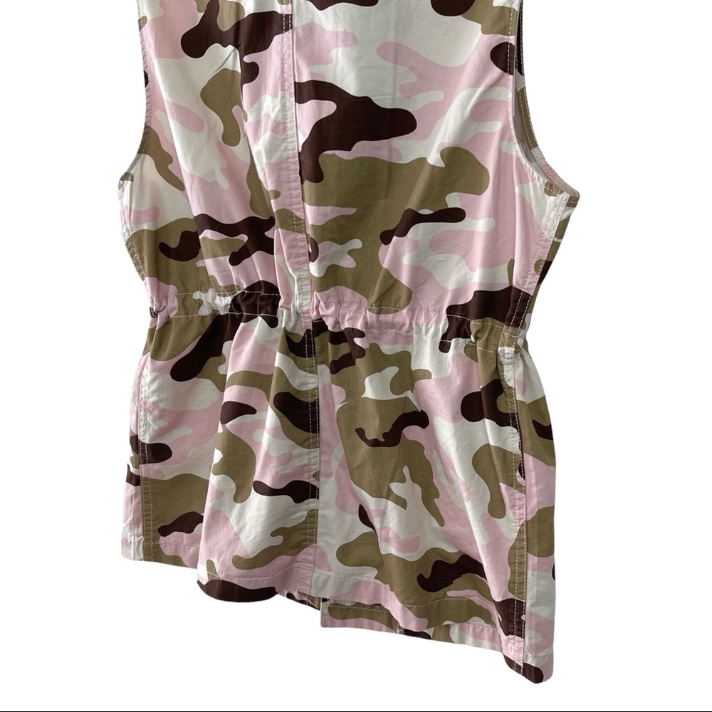 Love Tree Safari Pink Camouflage Military Anorak Vest - Picture 13 of 16